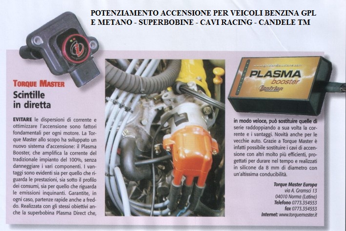 POTENZIAMENTO ACCENSIONE PER VEICOLI BENZINA GPL METANO